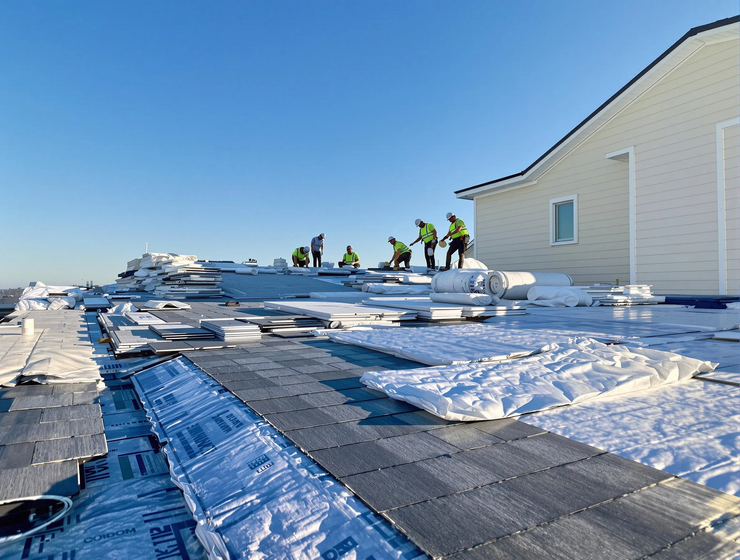 Finished roof installation project by Rocky River Roofing Company in Rocky River, OH